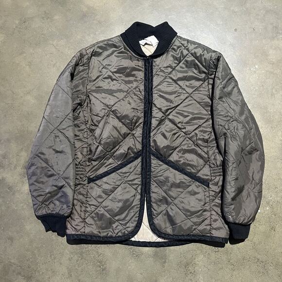 Vintage 70s Ted Williams Sears Brown Quilted Bomber Jacket - Picture 1 of 4